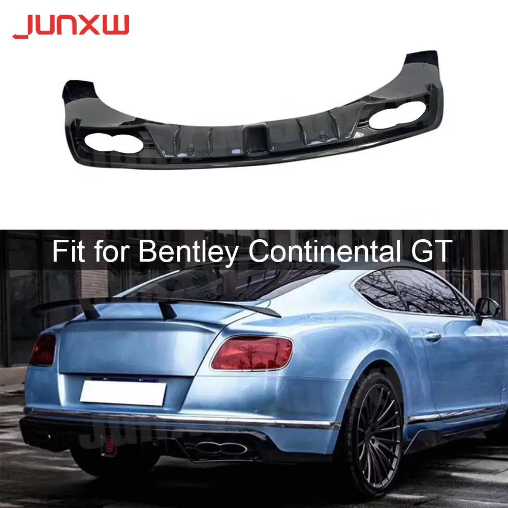 

Rear Diffuser Splitters Bumper Lip Spoiler ST Style for Bentley Continental GT 2015-2017 Carbon Fiber Rear Bumper Guard