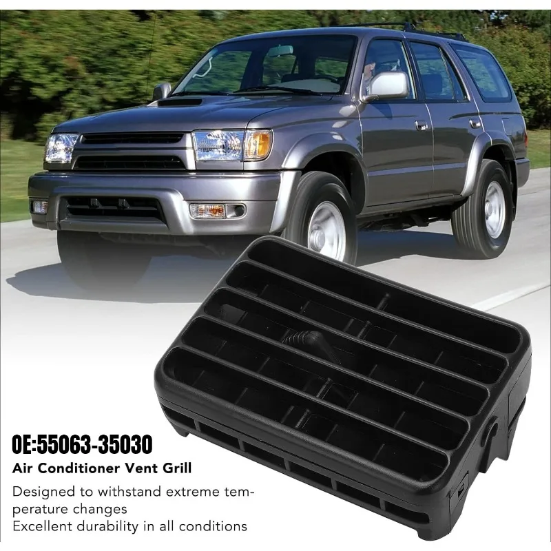 55063-35030 Front Center Dash Air Vent For Toyota 4runner Tacoma 1996-2002 Black 55063-35010 55063 35010 5506335010 5506335030