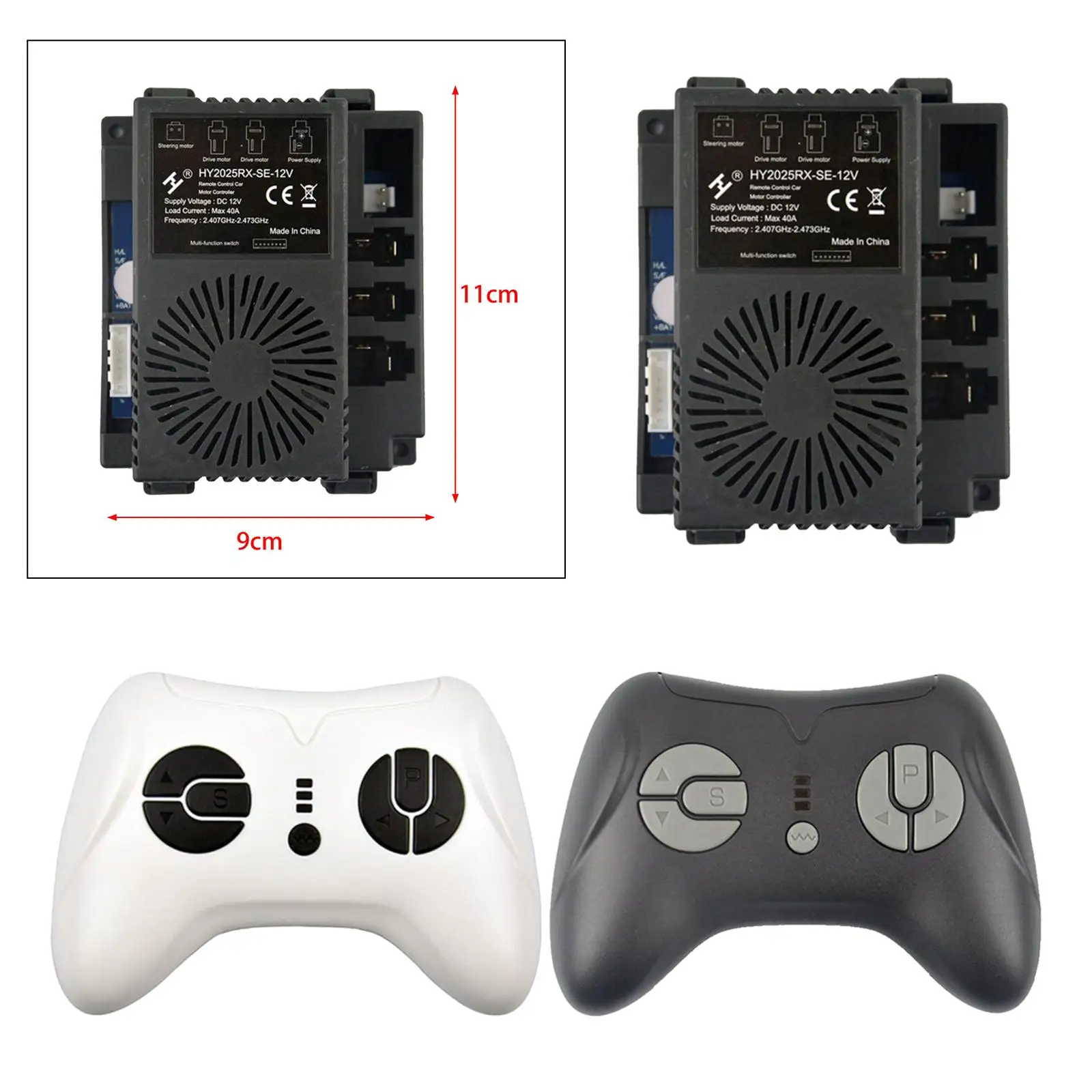 Kids Electric Car Remote Controller HY2025RX-12V Accessory for RC Model Kids Electric Car Remote Controller HY2025RX-12V Accessory for RC Model
