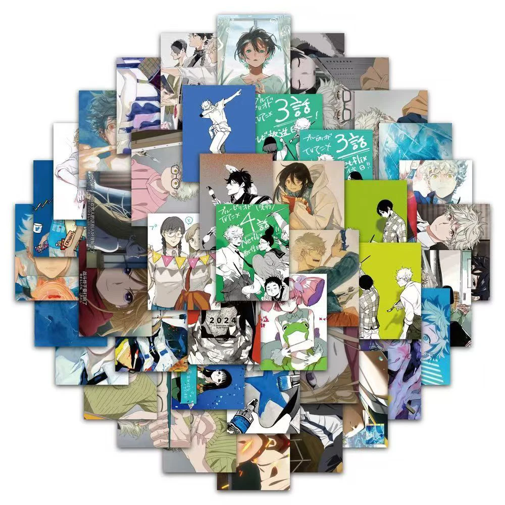10/30/63pcs Yatora Yaguchi 블루 기간 스티커 Ryuji Sajima 애니메이션 스티커 노트북 전화 수하물 Setora Takahashi 만화 데칼