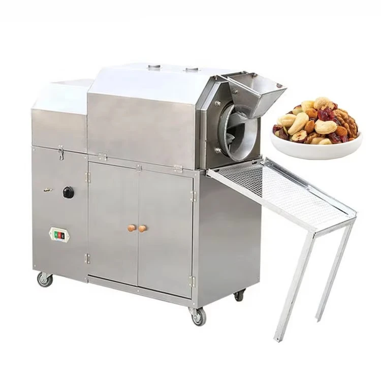 

Drum Gas Electric Temperature Control Chestnut Groundnut Almond Soybean Commercial Cocoa Nut Peanut Coffee Roasters