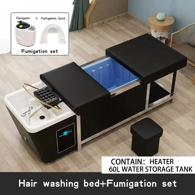 

Новинка 2023 года, 60 л, насадка для хранения воды, спа-шампунь, кровать - мебель для массажного салона, оборудование для салона красоты без труб