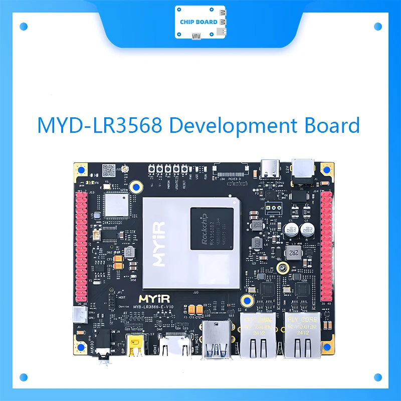 MYD RK3568 development board, Rui Xin micro core board, ARM domestic embedded Linux quad core A55 dual network port