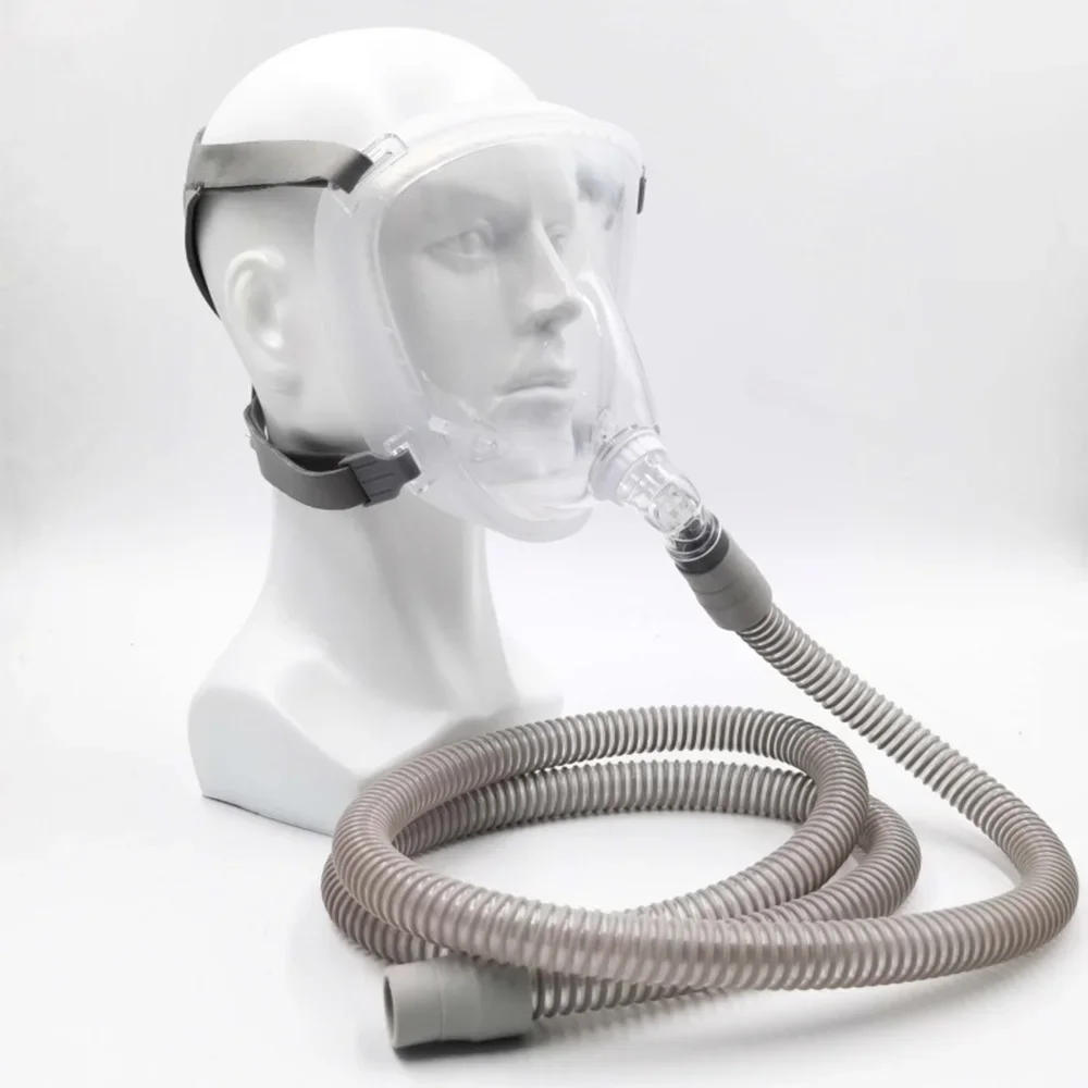 CPAP Mask Auto CPAP BiPAP Accessories Comfort Full Face Cover & Headgear Headband for Sleep Nasal Apnea and Snoring Ventilator