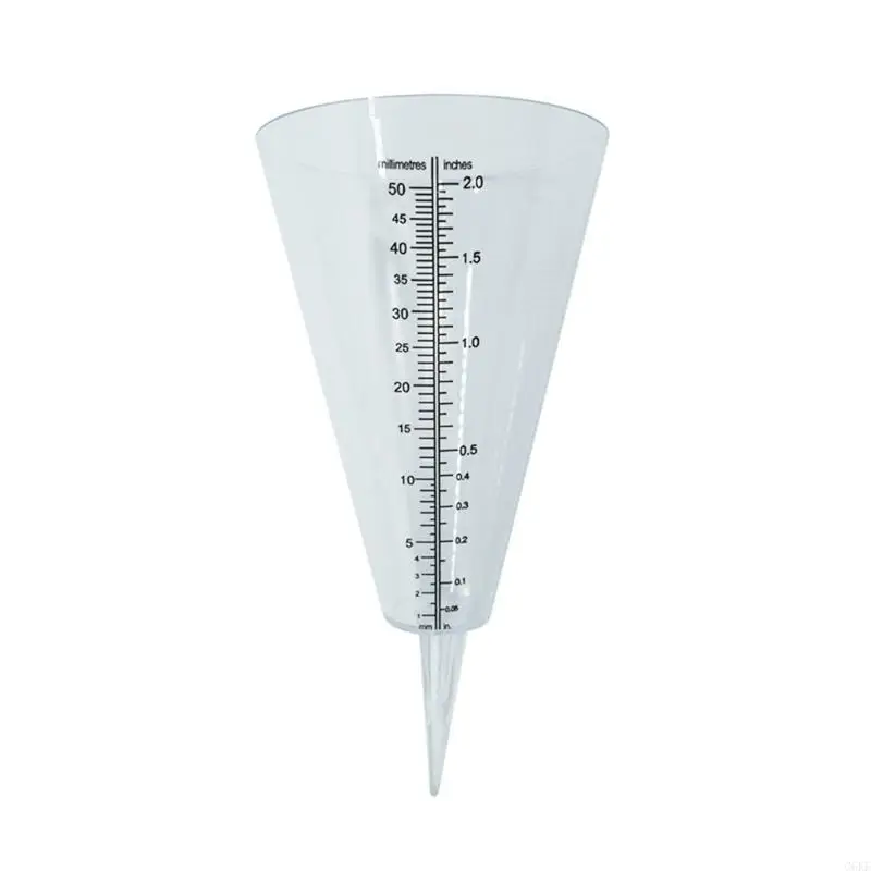 

G6KF Lawn and Garden Cone Rain Gauge Durable Transparent Rainfall Measurement Device Potted Plant Bonsai Gardening Supplies
