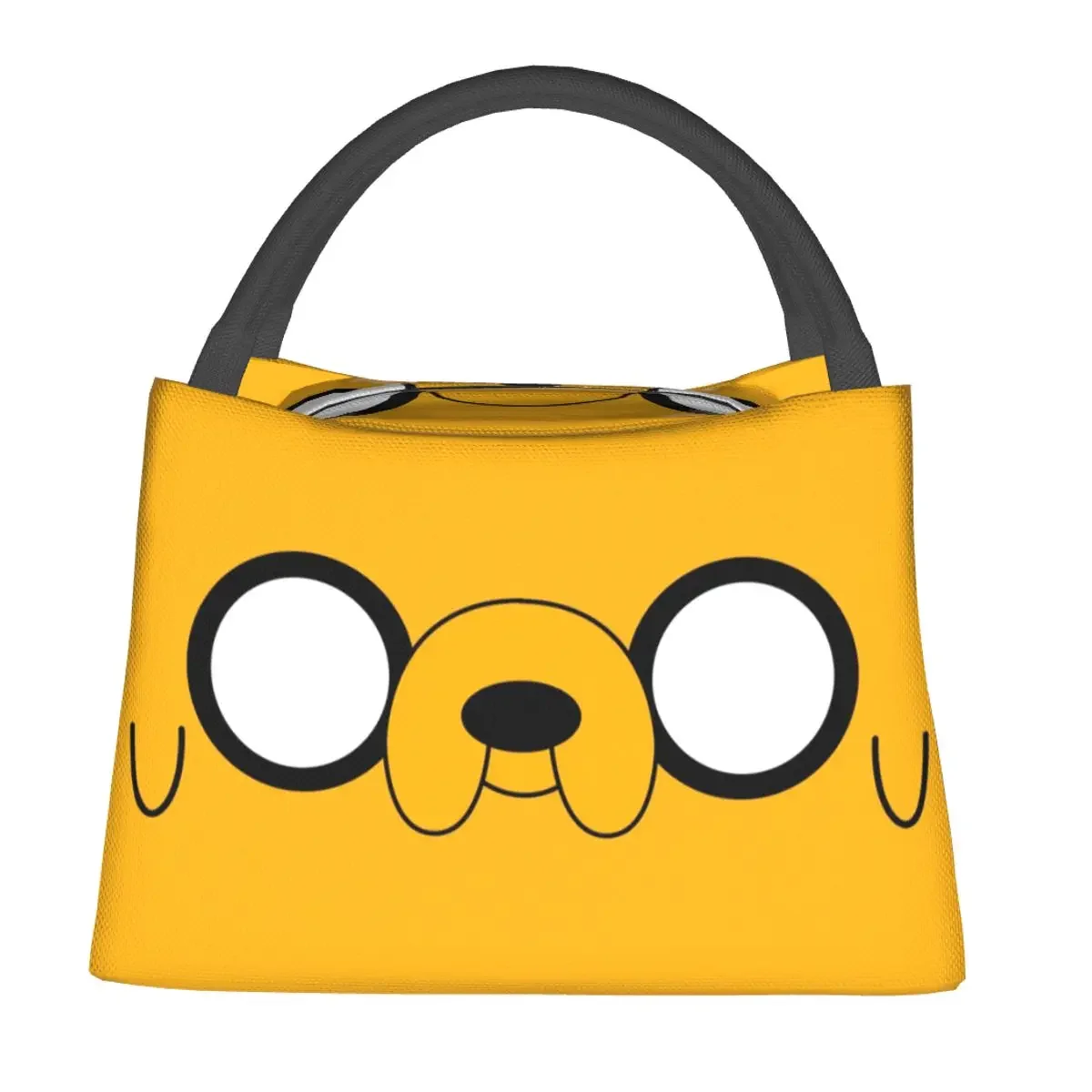 Adventure Time Jake's Eyes Lunch Bags Insulated Bento Box Portable Lunch Tote Picnic Bags Cooler Thermal Bag for Woman Travel