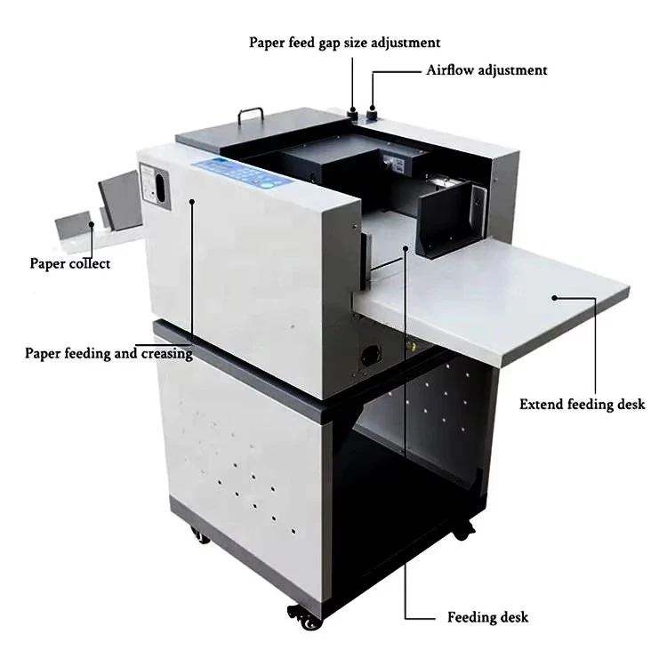 BC-350A Automatic Paper Creasing Machine A3 Format Paper Perforator Creaser High Speed Printing Post Press Equipment
