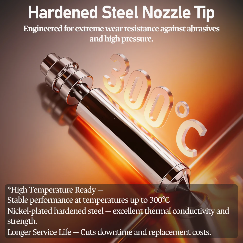 For Anycubic Kobra X Nozzle KX Bimetal Nozzles 0.25/0.6/0.8/0.4mm One-piece Hotend Nozzle Resistant 300℃ For KobraX 3D Printer