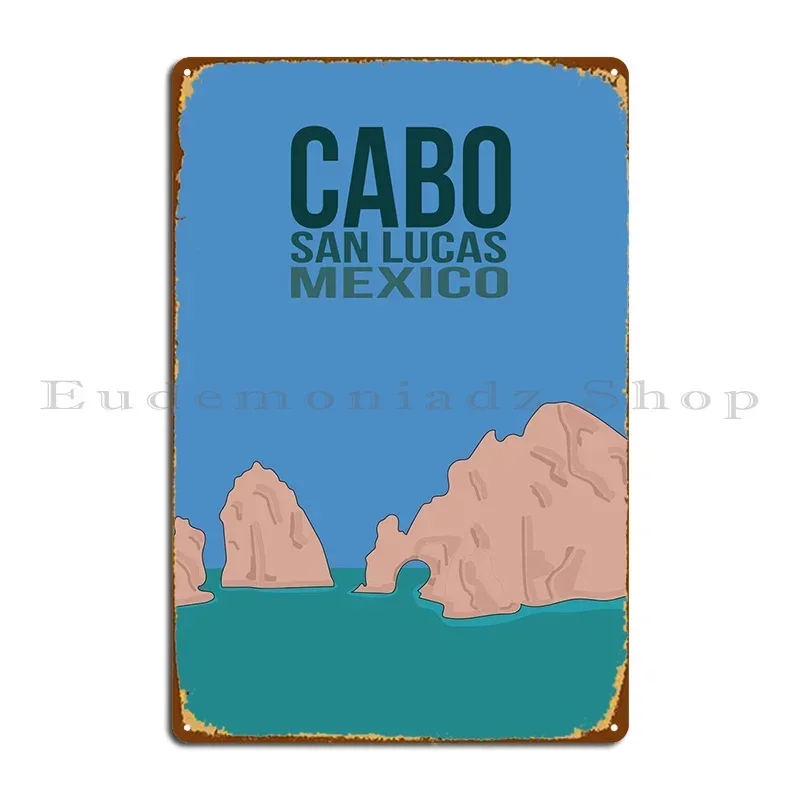 Letreros Metálicos de Cabo San Lucas, México, Diseño Divertido, Decoración de Pared, Placa de Pared, Letrero de Metal, Póster