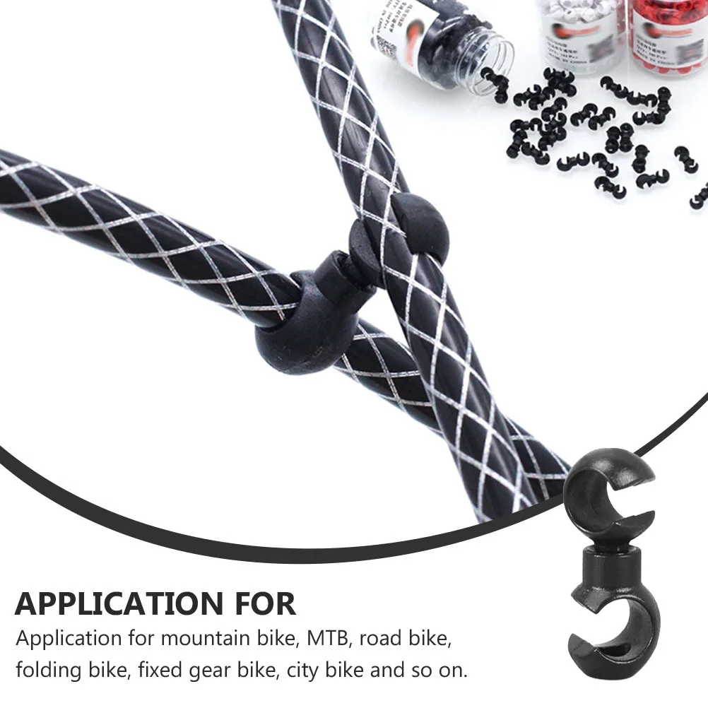 

20 pcs Cable Clips Rotating S-Hook For Brake Derailleur Housing Fixing Mount Bicycle Plastic Organizer Tidy Wire Buckle Cycling