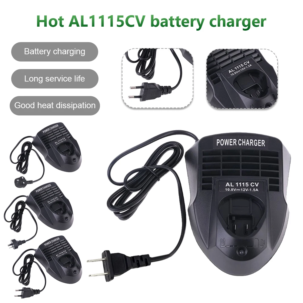 Battery Charger For Bosch AL1115CV 10.8V/12V BAT411 BAT412A Li-Ion Battery Electrical Drill For 2 607 336 013 Charger Power Tool