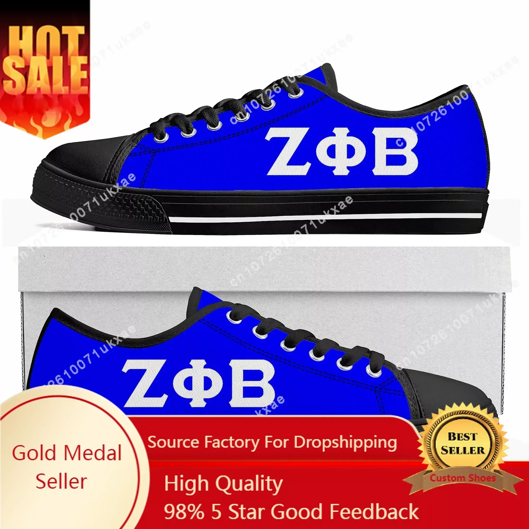 

Zeta Sorority ZPB 1920 Low Top Sneakers Phi Beta Mens Womens Canvas Sneaker Casual Custom Made Shoes Customize Shoe