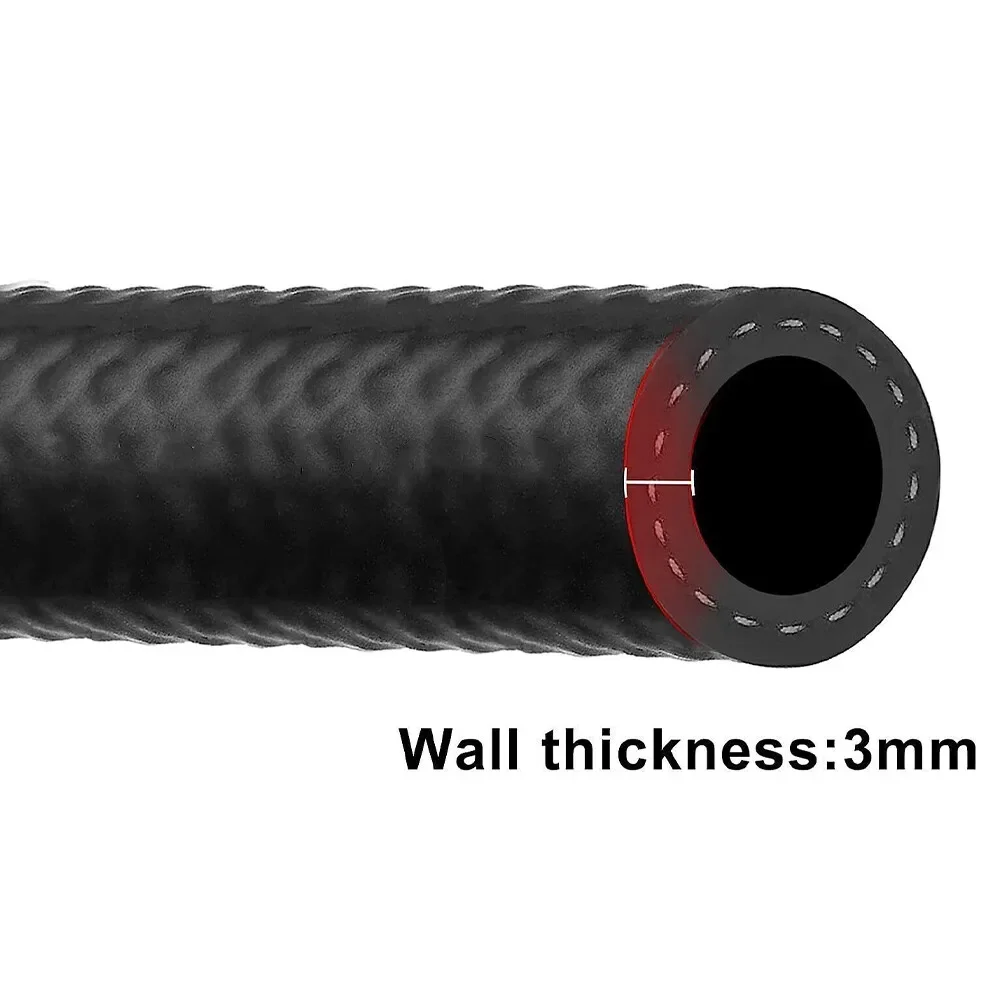 Универсальный 5/32 "5/8" 1/2" топливный шланг газовые линии резиновый NBR нажимной шланг для топливной системы PCV система выброса пара черный