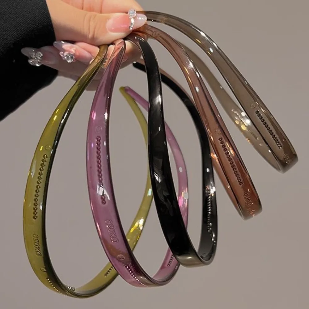 

New Trendy Sunglasses Frame Shape Acrylic Hairbands for Women Toothed Headband Anti-slip Hair Hoop Fashion Hair Accessories