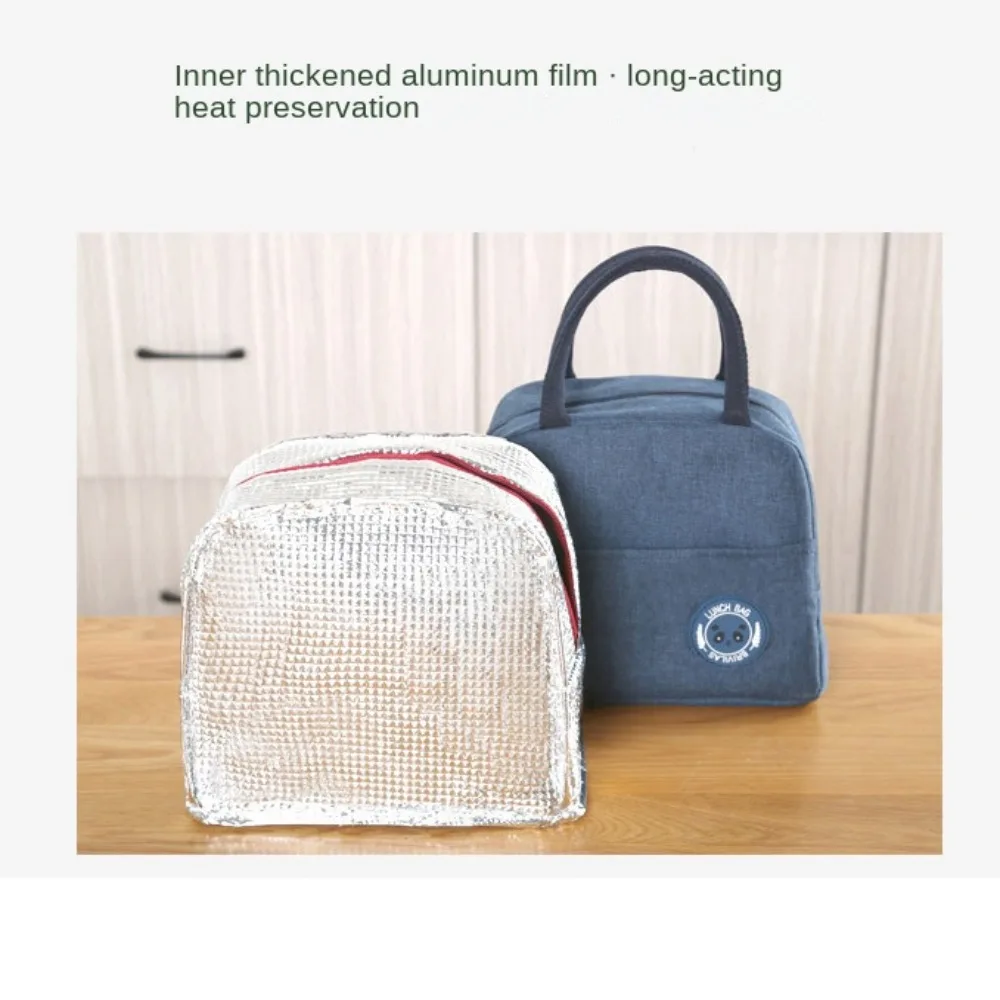 Portable Dinner Container  Thermal Insulated Lunch Bag Lunch Box Tote Pouch