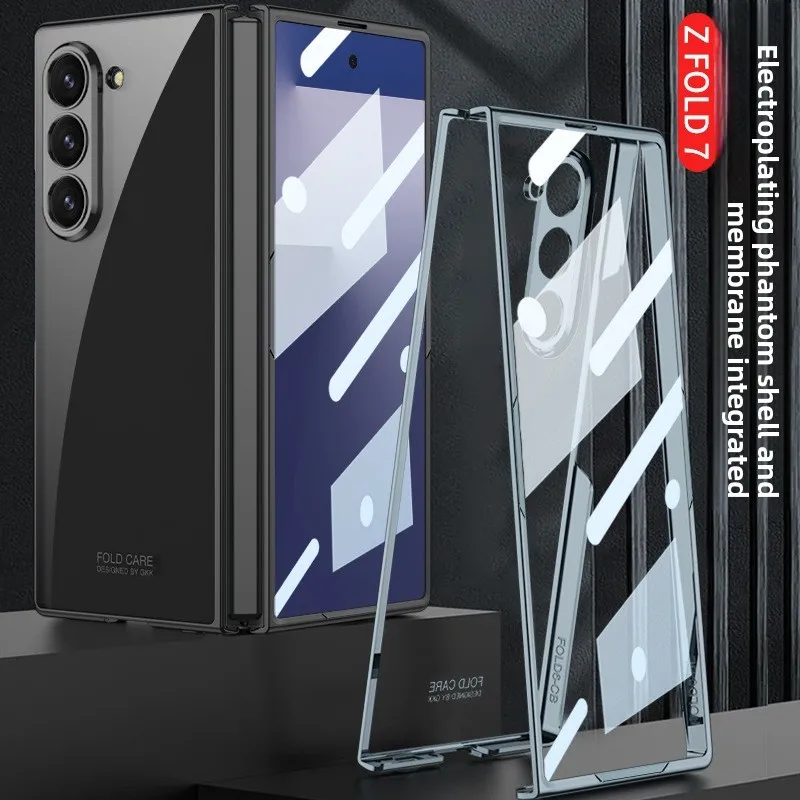 

Transparent Hard Full Coverage Phone Case With for Samsung Galaxy Z Fold 7