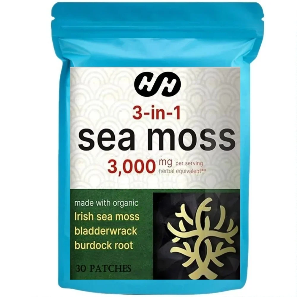 Sea Moss Transdermal Patches with Bladderwrack Burdock Root Comprehensive Health Support 30 Patches