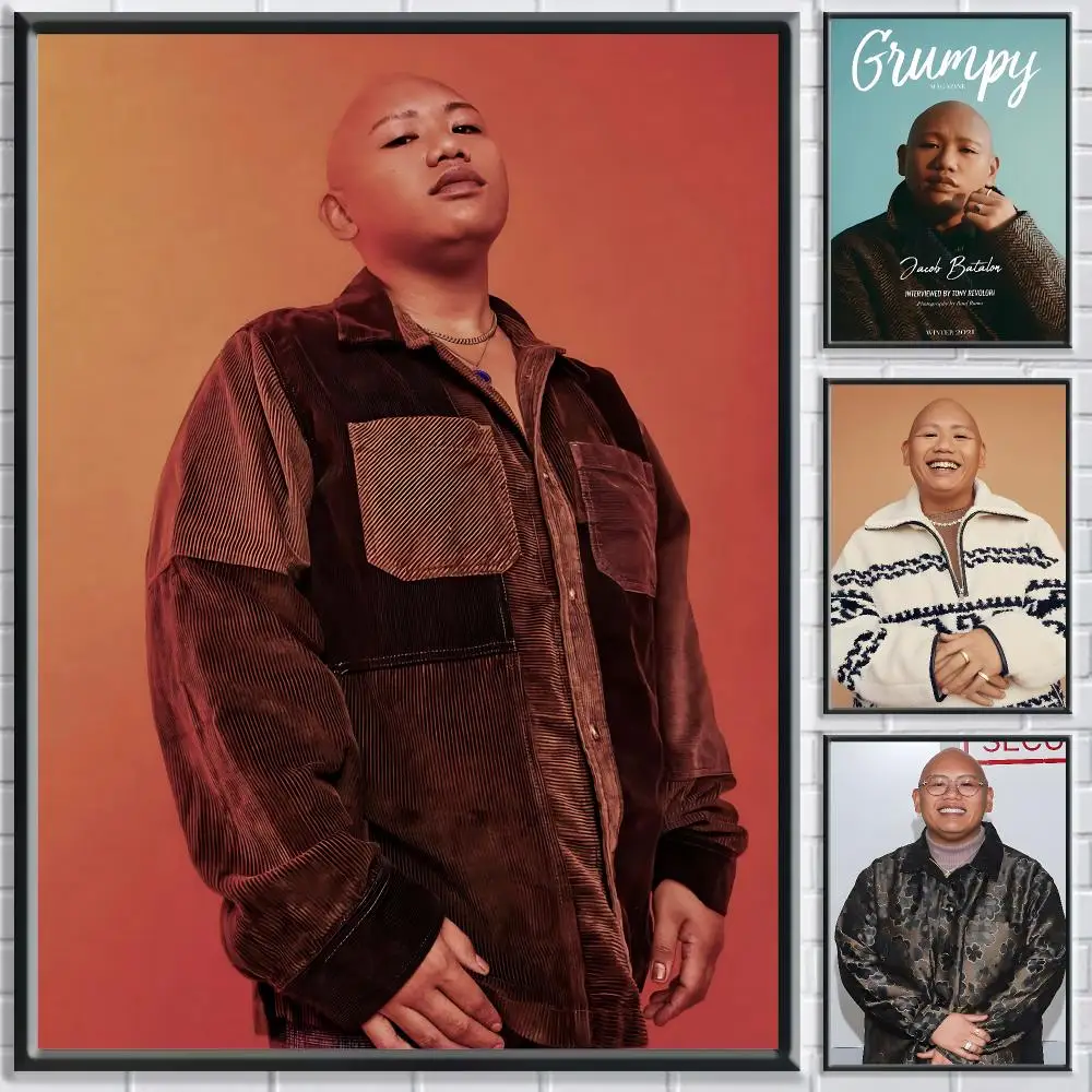 Popular Celebrity Jacob Batalon Poster Chic Art Poster Self-Adhesive No Glue Residue for Balcony Patio