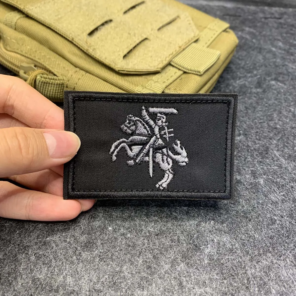 Saint George Knight Sword Horse Embroidered Patch, Tactical Morale Badge, Hook and Loop, for Jacket Backpack