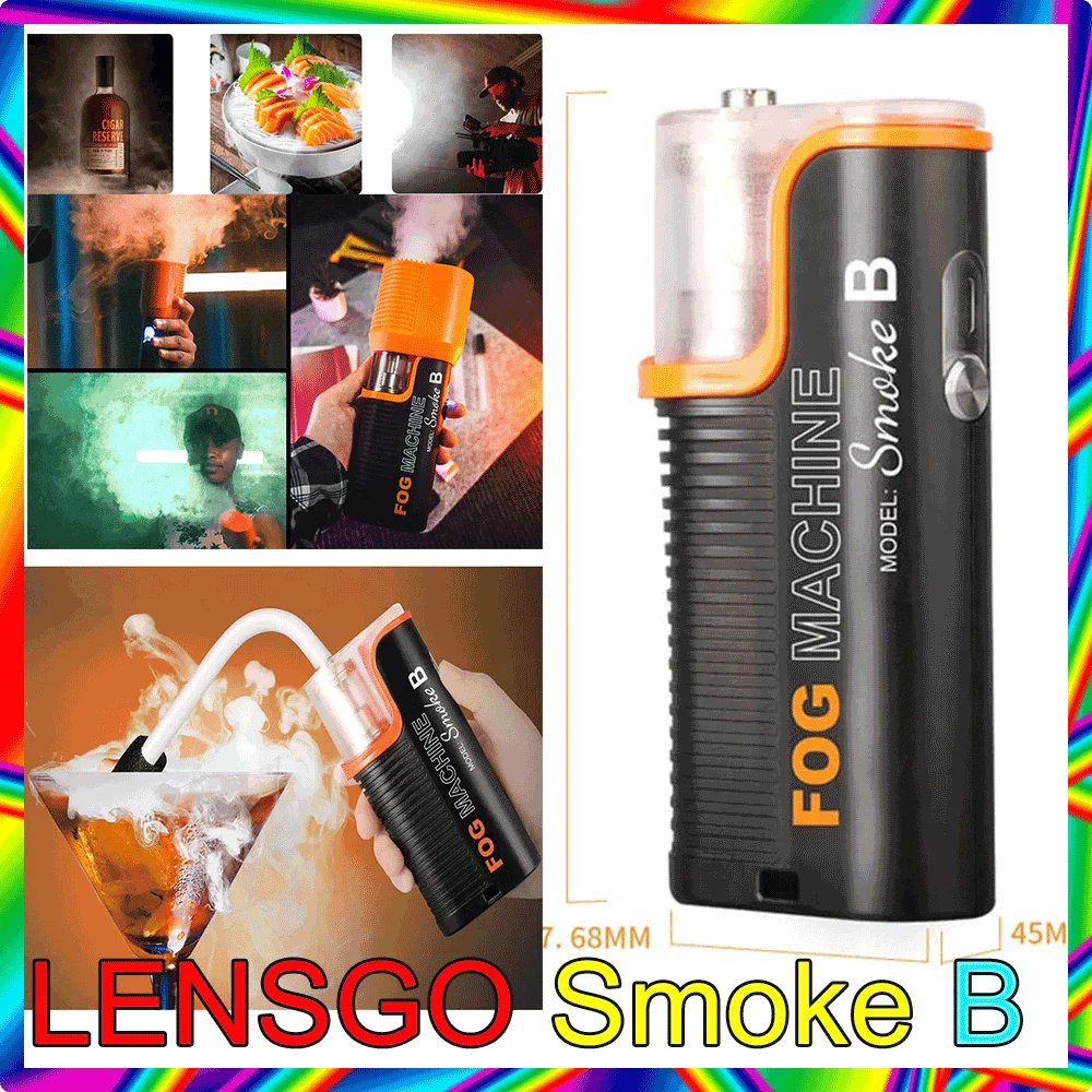 LENSGO Smoke B 40W Dry Ice Smoke Effect HandHeld Smoke Fog Machine Studio Short Video Filming Stage Performance Atmosphere