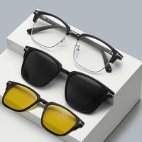 VKYEE, nuevas gafas de sol polarizadas con Clip de media montura para hombre, simples, a la moda, se pueden personalizar, gafas de lectura graduadas 2373