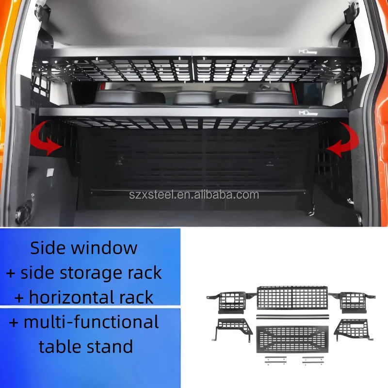 For Tank 300 2025 Trunk Storage Rack with Layered Storage Interior Modification of Trunk Storage Rack