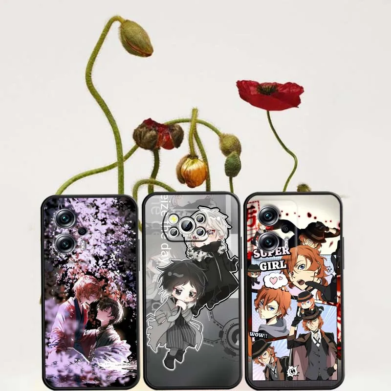 

Cool Bungo Stray Dogs Anime For Xiaomi Mi Poco F3 F4 F5 F6 X3 X4 X5 X6 X7 M3 M4 M5s M5 M6 GT Pro 5G Black Cover