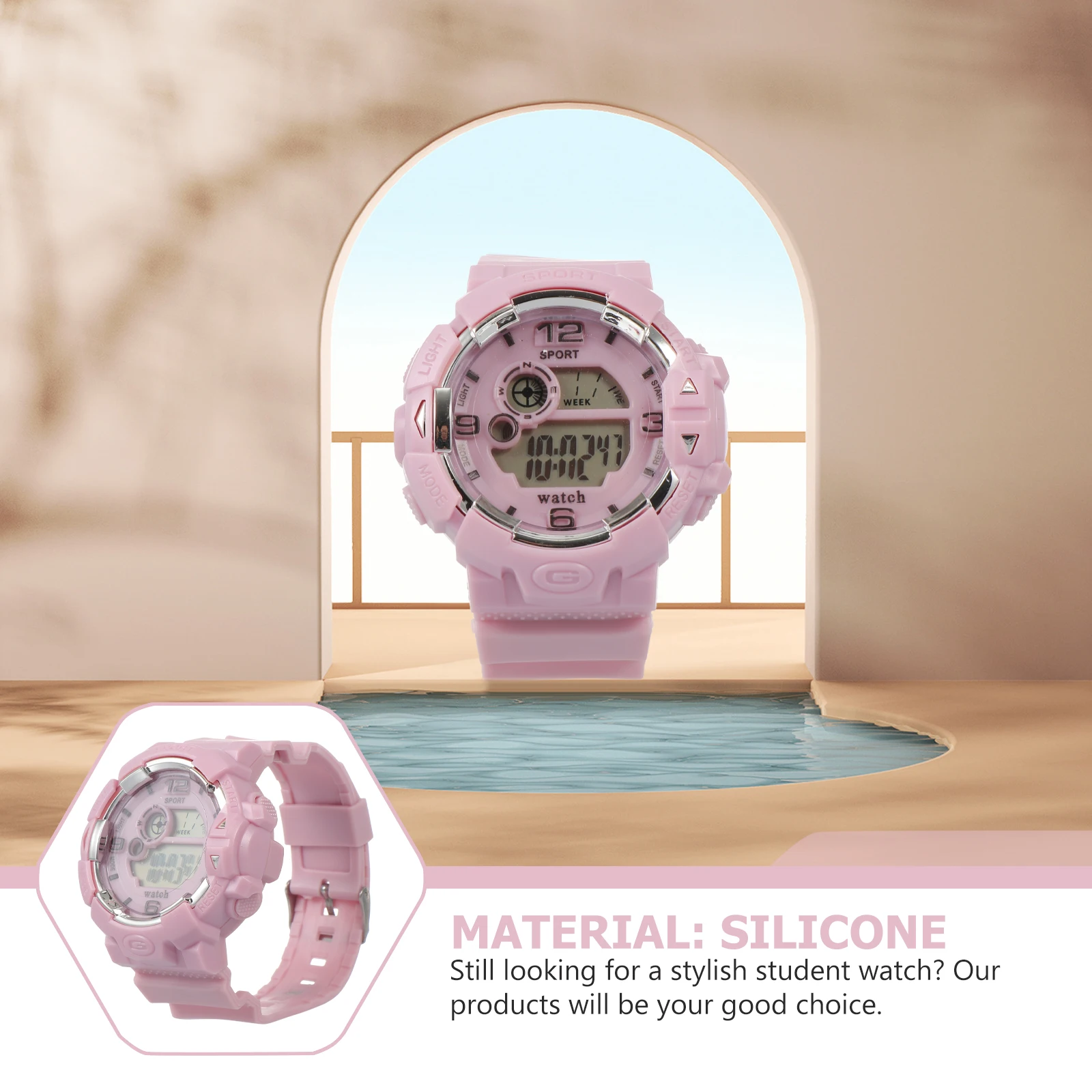 

Luminous Electronic For Sports Waterproof Digital Wristwatch Outdoor Student Led Watch Electric Sport Timepiece Hiking Gym