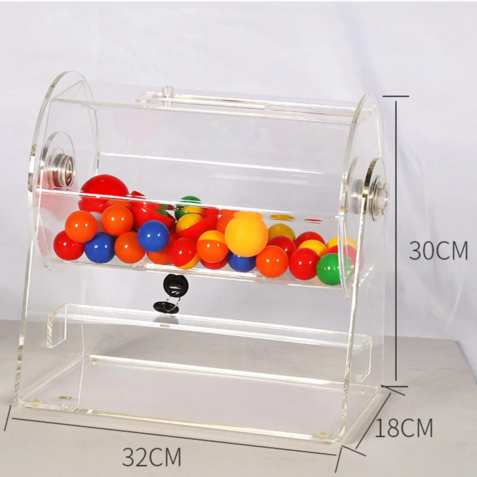 

Acrylic Bingo Cage Parent Child Games raffle case Bingo Game Machine Lottery Machine for Birthday Home Travel Holiday Party