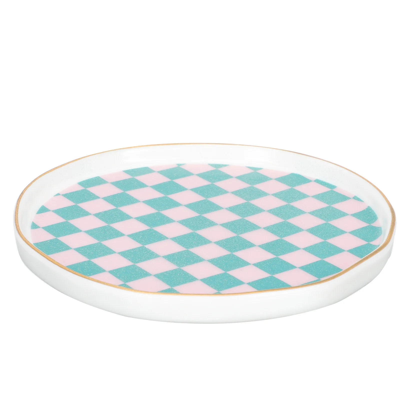 

Керамическая тарелка для украшений в скандинавском стиле, декоративная подставка для мелочей, для дома, ванной комнаты, туалетного столика, поднос для хранения косметики