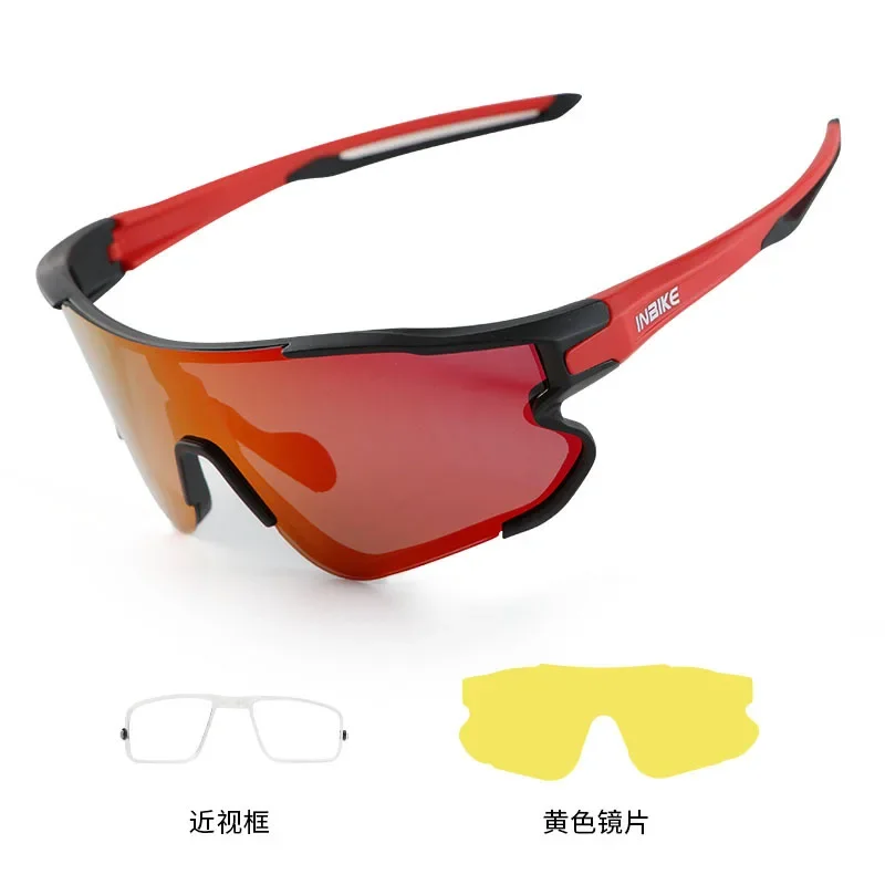 UV400 Protection Sports Glasses - Windproof Cycling & Running Goggles with Myopia Compatibility for Men & Women