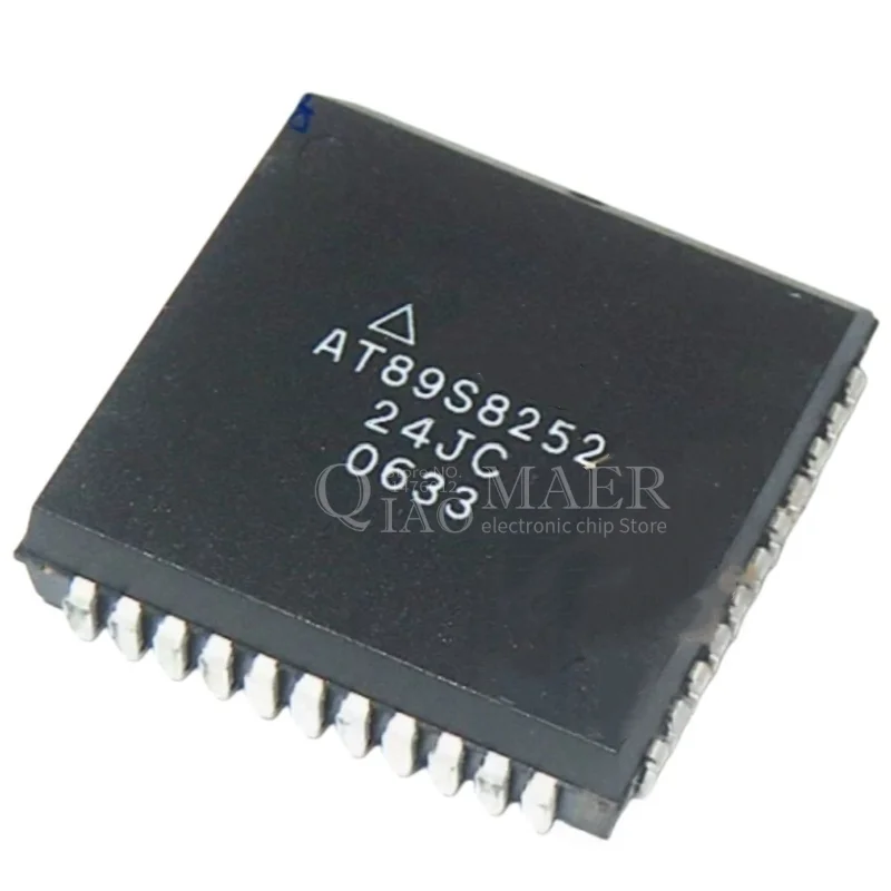 1PCS AT89S8252 AT89S8252-24JC AT89S8252-24JI PLCC44 AT89C52-24JC