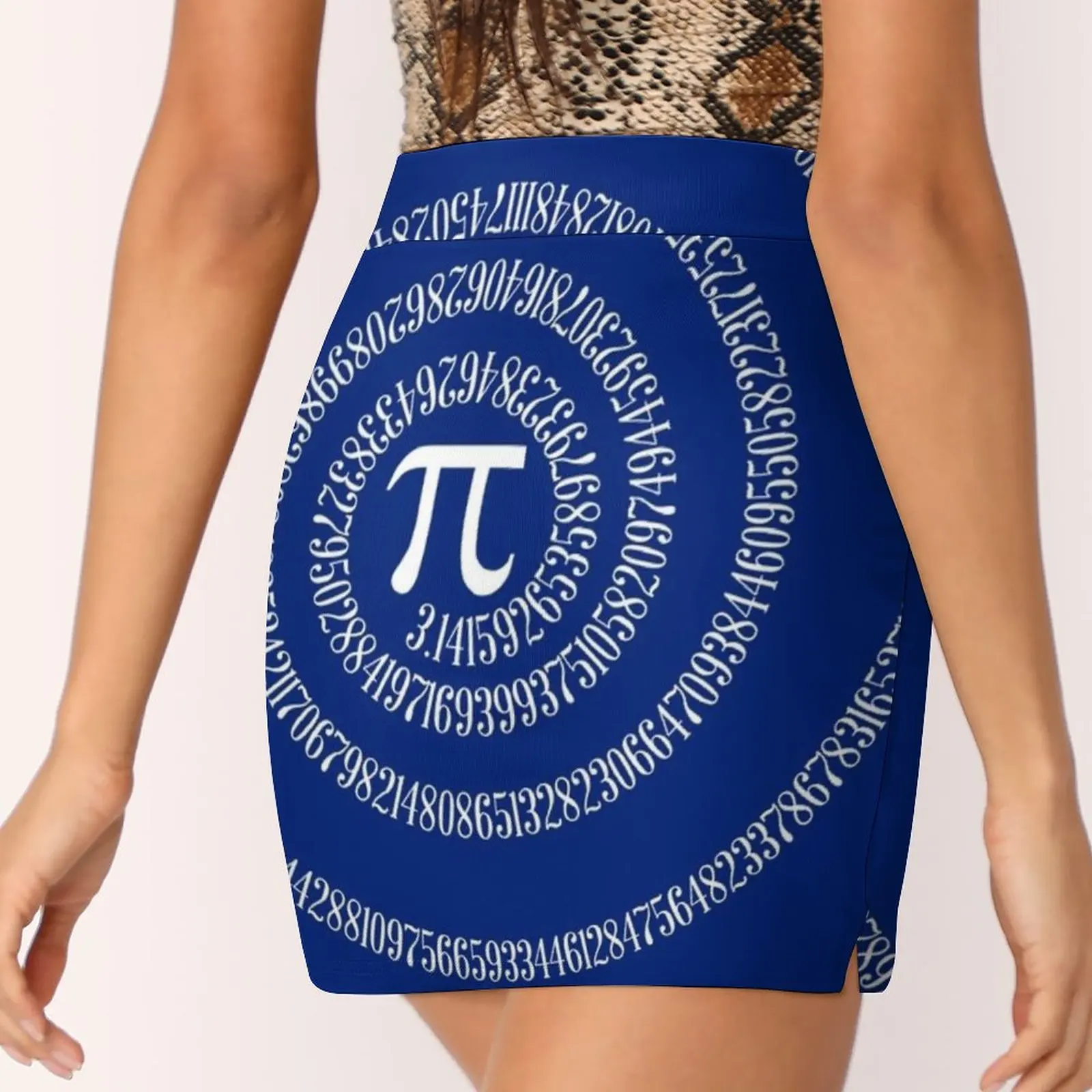 Een S Pi Ral. .. Vrouwen Rok Met Pocket Vintage Rok Afdrukken Een Lijn Rokken Zomer Kleding Pi Dag Pi Ik Aten Sommige Pi pi Symbool