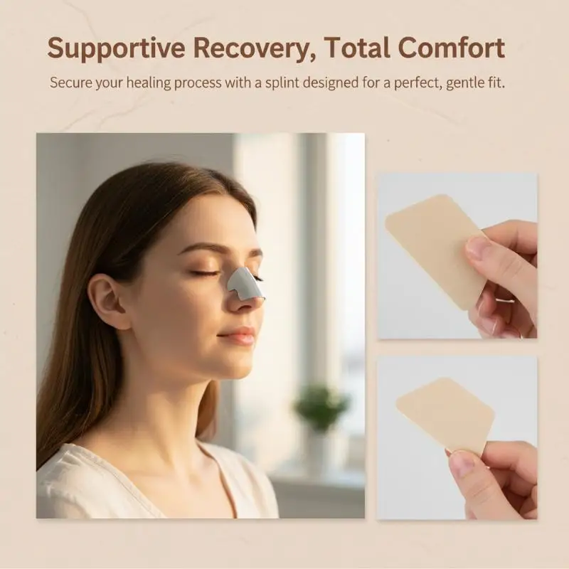 

Ортопедическая шина для ринопластики и иммобилизации переломов носа 1XNose с клейкой лентой