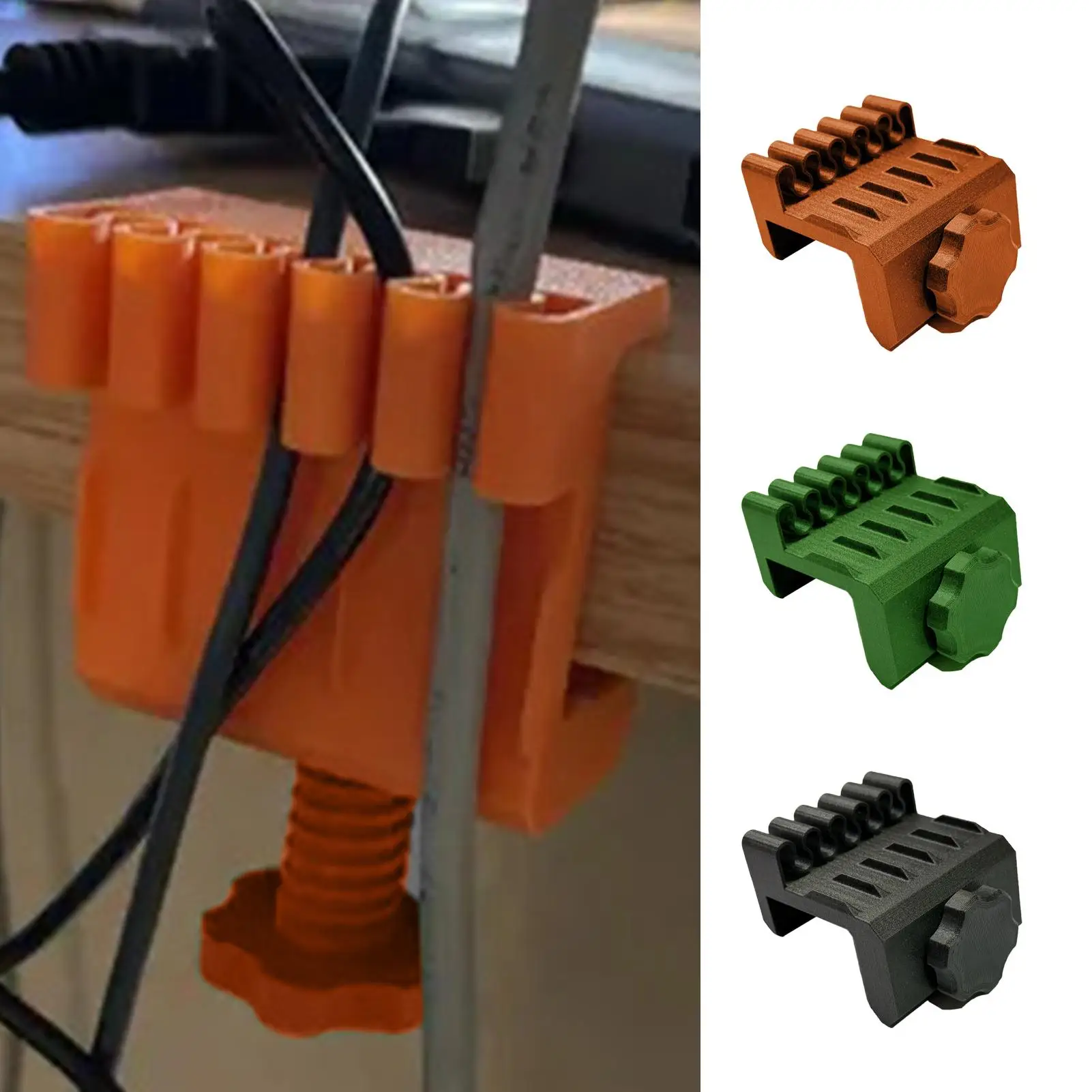

Зажимы-органайзеры для шнура, портативный 5-слотовый болт, крепежный держатель кабеля, зажимы для настенного настольного тумбочки, стола, домашнего общежития, кафе