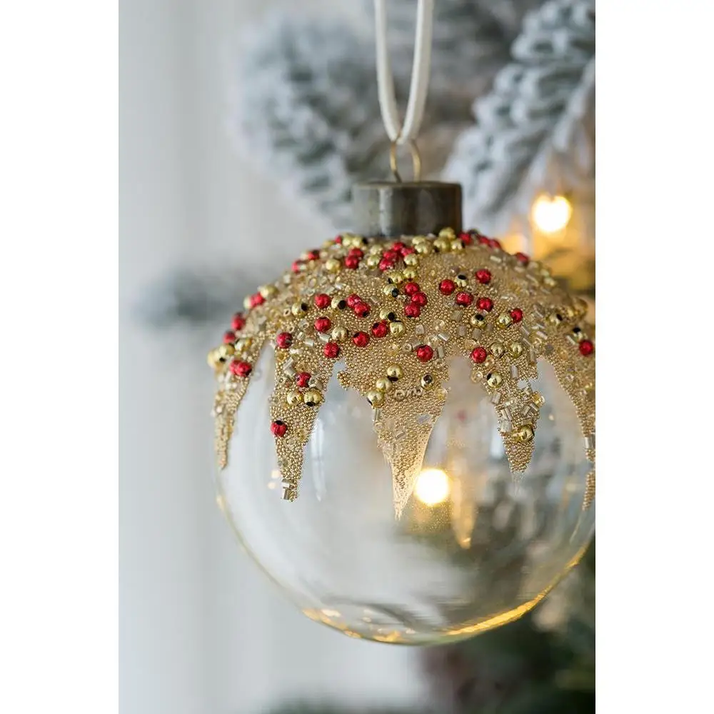 

D3" Christmas Ball Ornaments, Glass Decorative Hanging Ball Christmas Tree Ornaments for Holiday Party Decorations, Set of 12