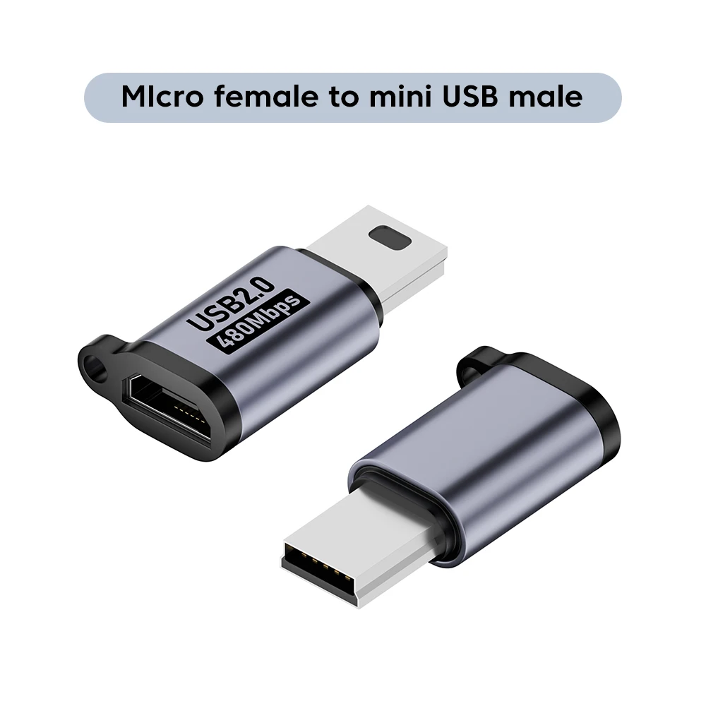 Micro USB Naar Type C Adapter Mini USB Naar USB C 480Mbps Snelle Data Opladen Connector USBC Naar Lightning Adapter voor iPhone Android - afbeelding 1