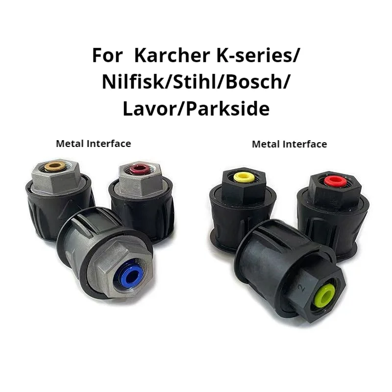 Pressure Washer Hose Adapter M22 Male Thread Quick Connect for Karcher Bosch Nilfisk High Pressure Cleaner