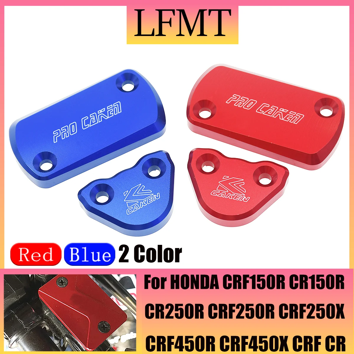 

CNC aluminum alloy dirt bike brake fluid storage caps For HONDA CR CRF 125R 150R 250R 250X 450R 450X 250RX 450RX 250F 450L R