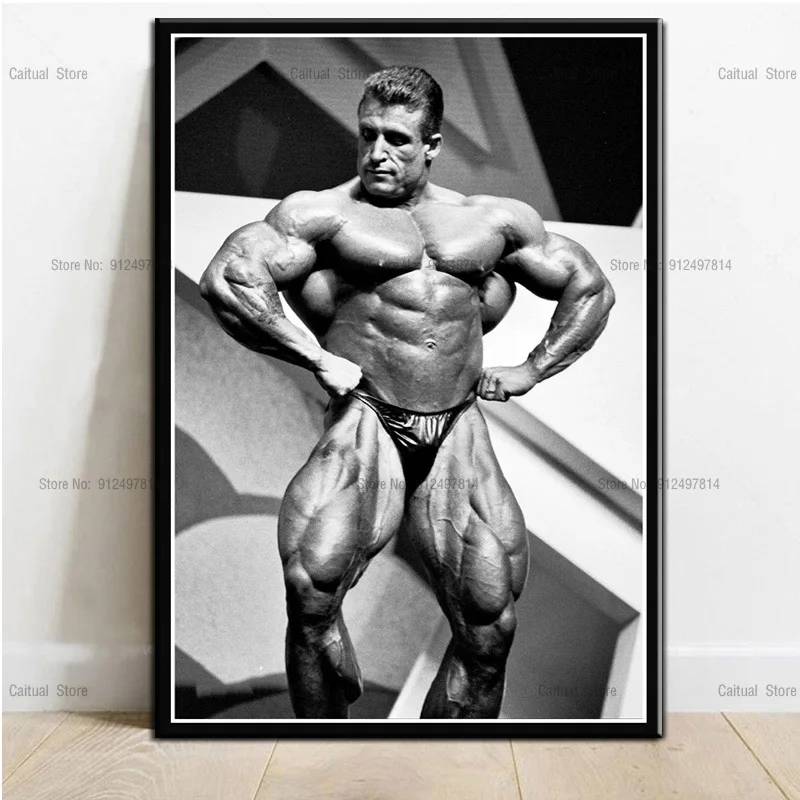 Great Dorian Yates Man Muscle GYM Bodybuilder Print Art Canvas Poster For Living Room Decor Home Wall