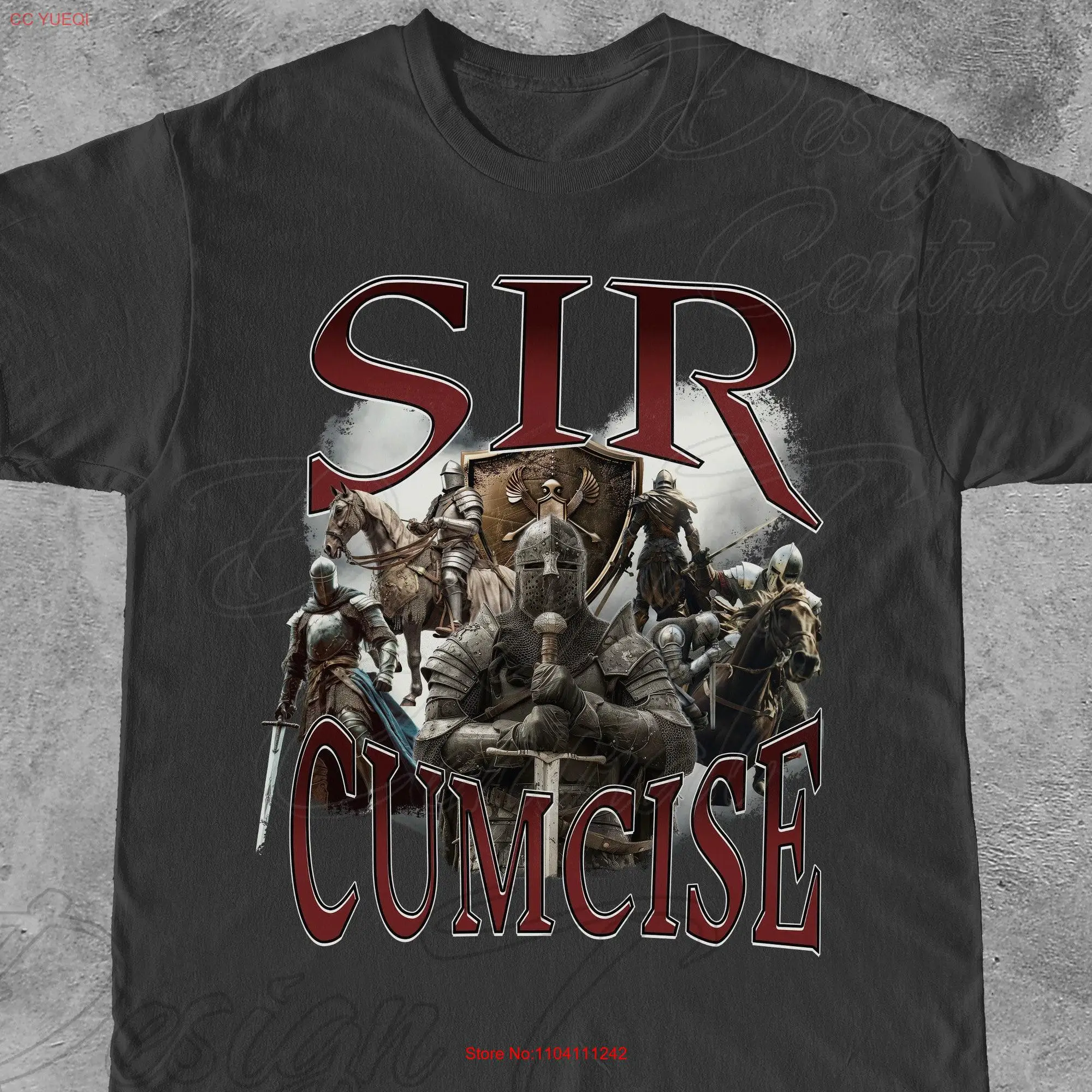 Sir Cumcise T Shirt Unhinged Cursed Bootleg Circumcision for Him Vintage Retro that Go Hard long or short sleeves