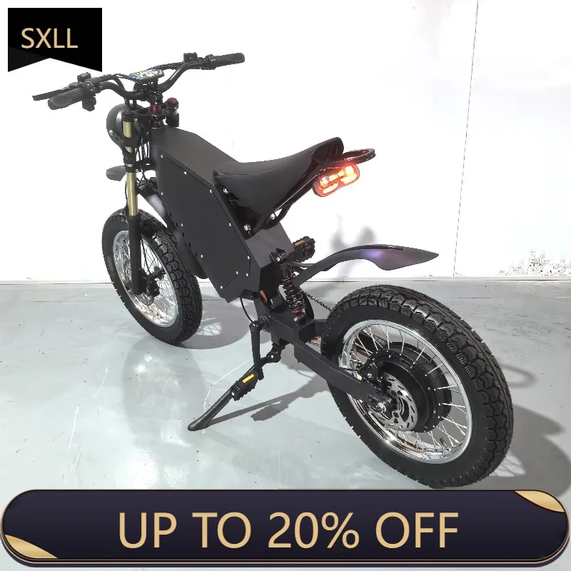 

Электровелосипед SXLL 72V 3000W 15000W 100км X20 Stealth Bomber с педальным приводом, литиевая батарея, для взрослых