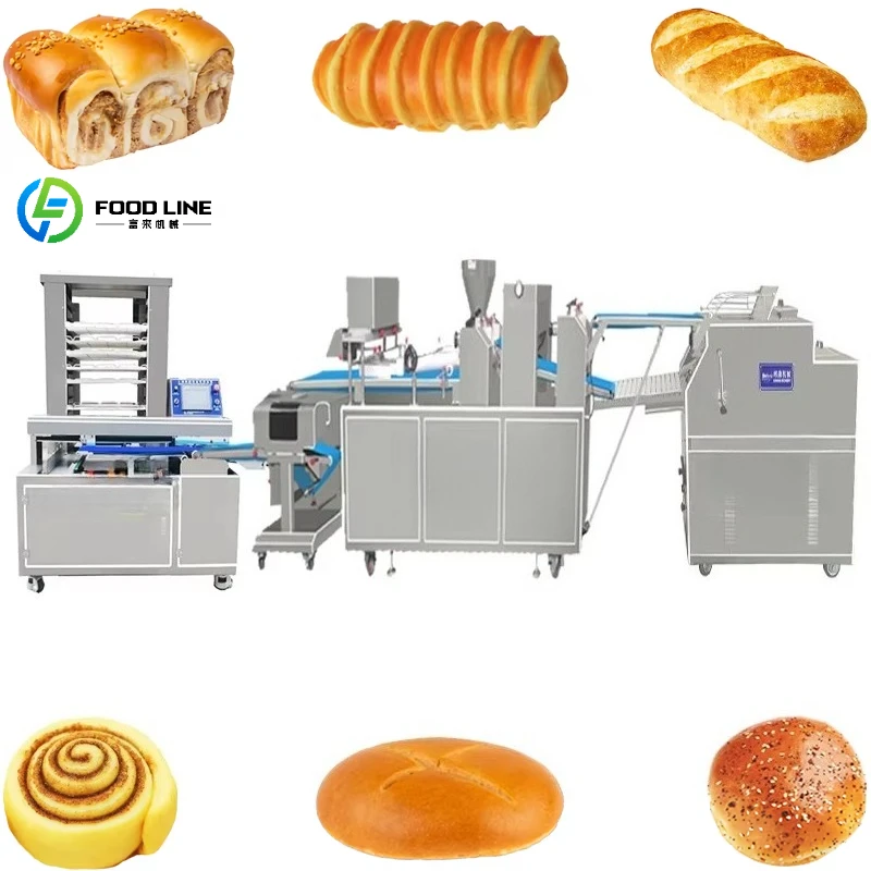Customized Automatic Bakery Bread Production Line Commercial Bread Making Equipment for Toast Baking