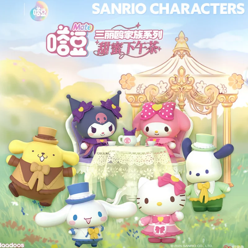 

Серия Sanrio Family Series Tado Mast, сладкий послеобеденный чай, слепая коробка, строительные блоки, игрушка для детей, коллекция подарков на день рождения для девочек