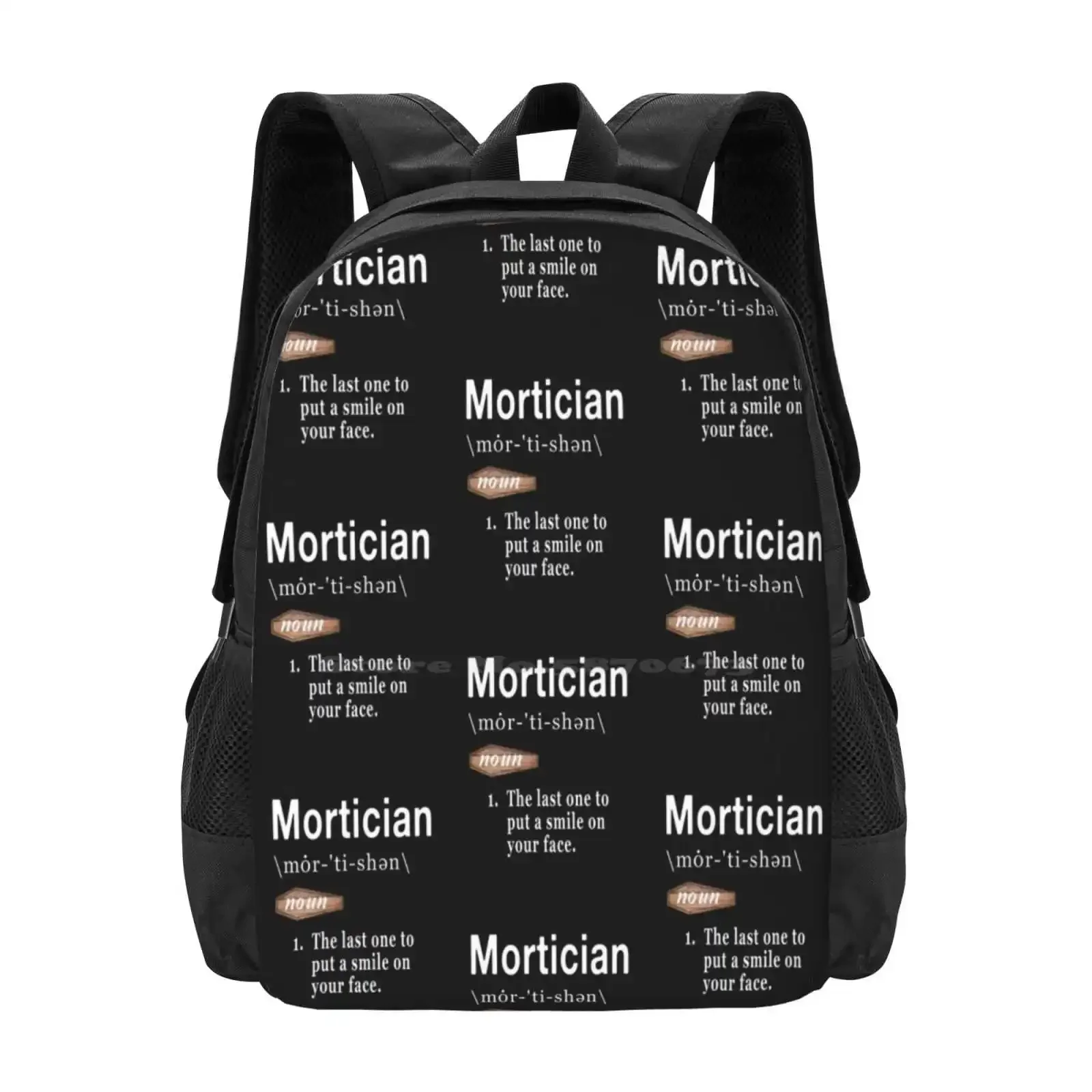 

Mortician Definition Large Capacity School Backpack Laptop Bags Mortician Funeral Director Future Embalmer Funeral Home