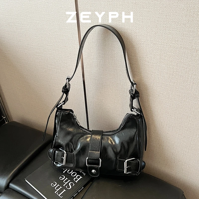 

Zeyph Sweet And Cool Style Y2k Style Women s Medium Armpit Bag Shoulder Bag Fashionable Belt Chain Design