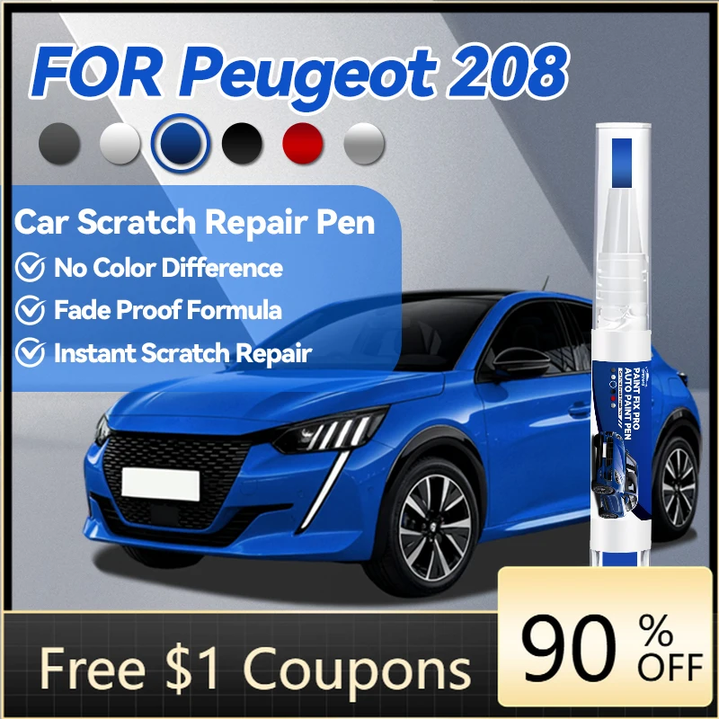 

Tool Car Accessories For Peugeot 208 2012-2025 B21 P21 Paint Repair Pen Touch Up Scratch Remover DIY Auto Accessories Black W