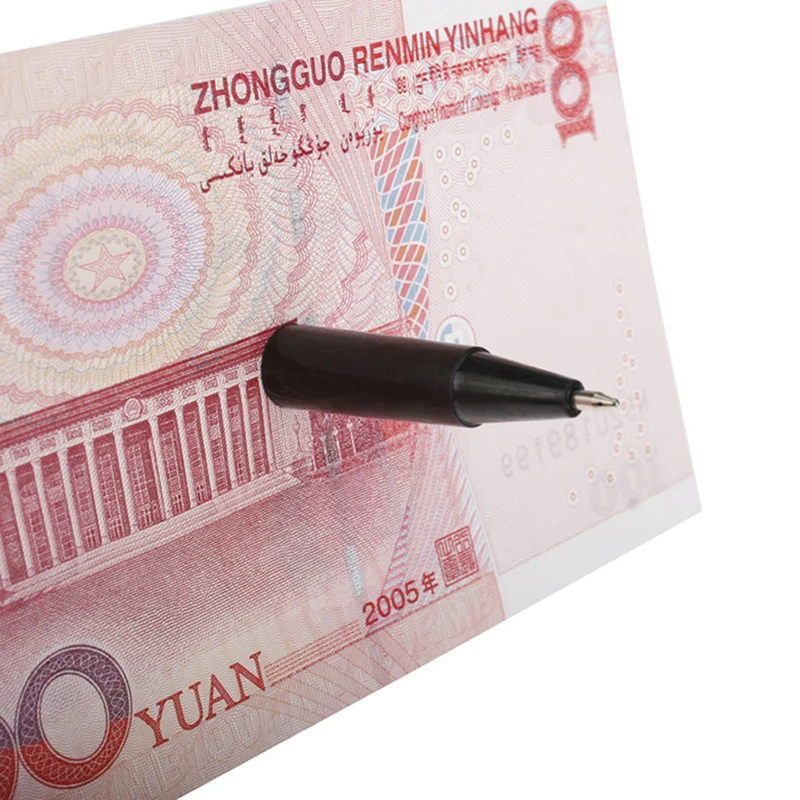 1 Piece Close up Magic Pen Creative Penetration Through Paper Black Color Plastic Dollar Bill Money Trick Tool Magic Pens