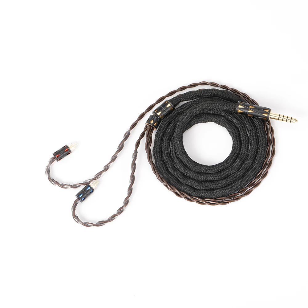 

IEM Earphone Cable Zinc Copper Silver Plated upgrade cable MMCX 2Pin 0.78 cable 4.4mm Balanced For SE535 SE846 N5005