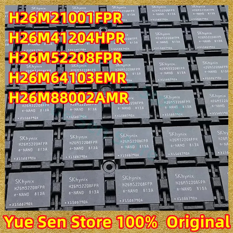 

5pcs/lot H26M21001FPR H26M41204HPR H26M52208FPR H26M64103EMR H26M88002AMR EMMC BGA153